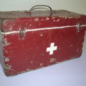 Cassetta di legno  anni 50 per medicinali  D08